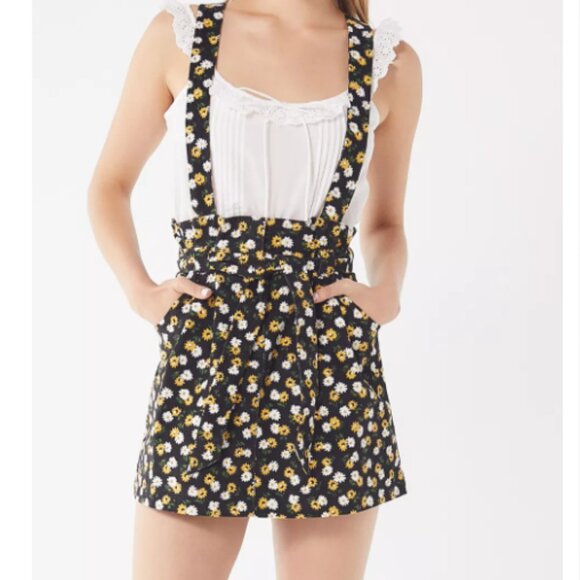 UO Ireley Corduroy Skirtall Overall - Size Small - Picture 1 of 11